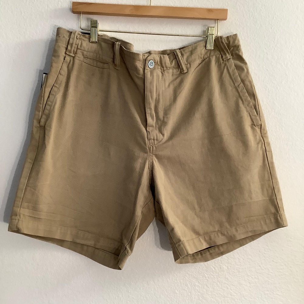 New Polo Ralph Lauren Khaki Straight Fit Shorts Size 36